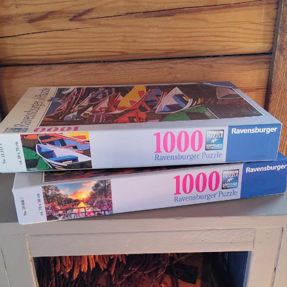2 Ravensburger Puzzles-1000 Pieces Each - Picture 7 of 9